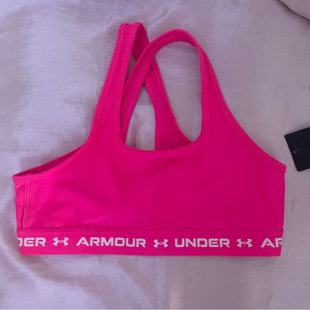 Pink Under Armour Sports Bra